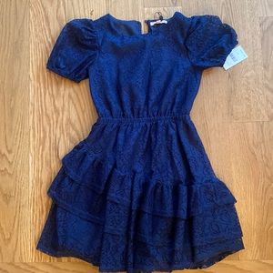 BCBG girls dress never worn. Navy blue size 6x